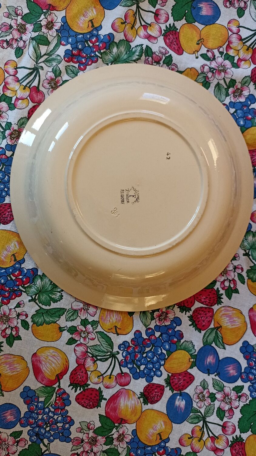 Fenal Badonviller hollow dish, Francine model