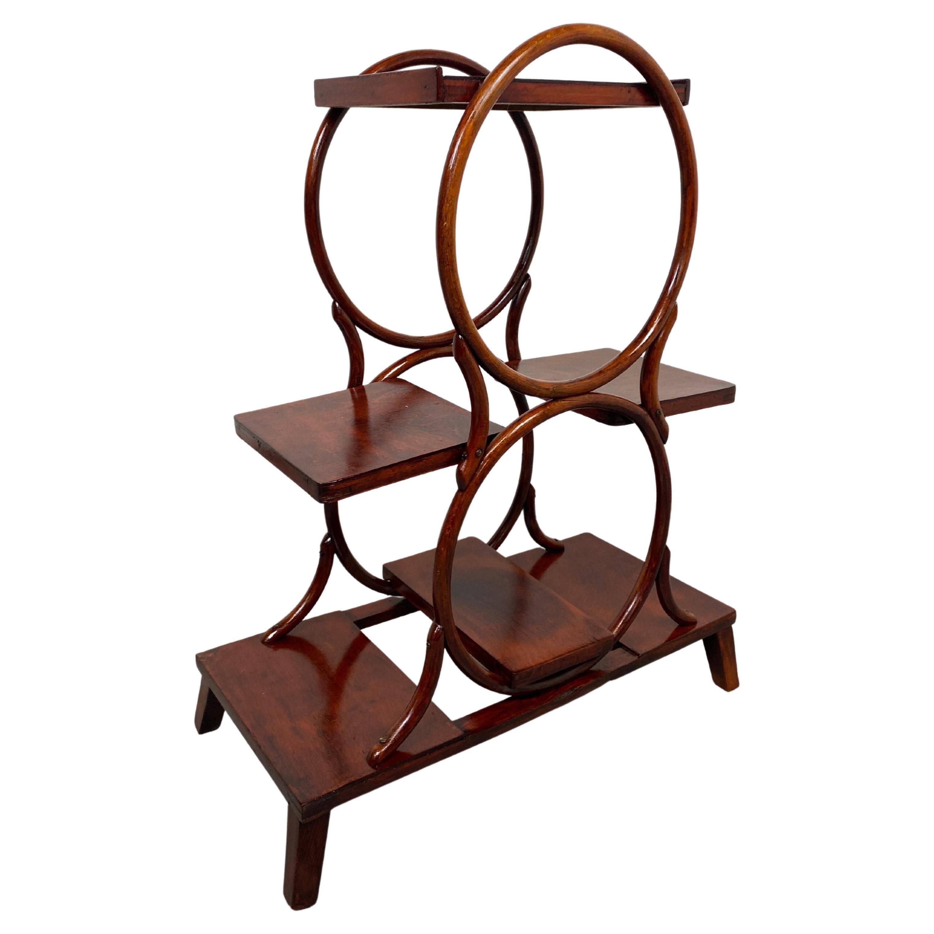 Porte-plante en bois courbé par Thonet