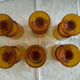 Amber stemware