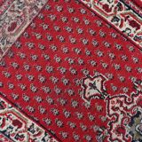Tapis Seraband indien vintage en laine fait main – 74 x 143 cm - 1C1036