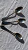 Set of 3 vintage Christofle pompadour spoons
