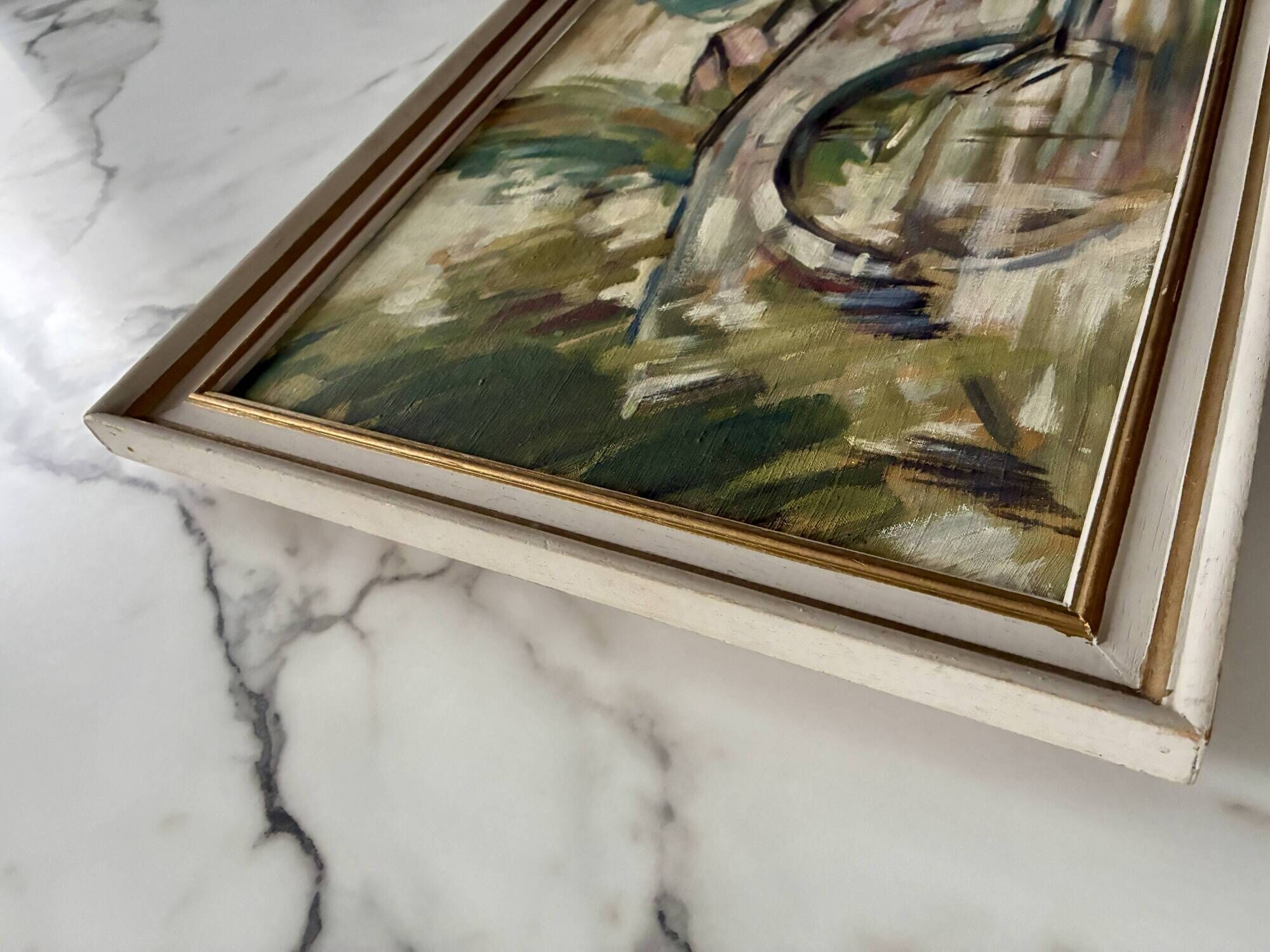 Tableau huile sur toile Pont en arc