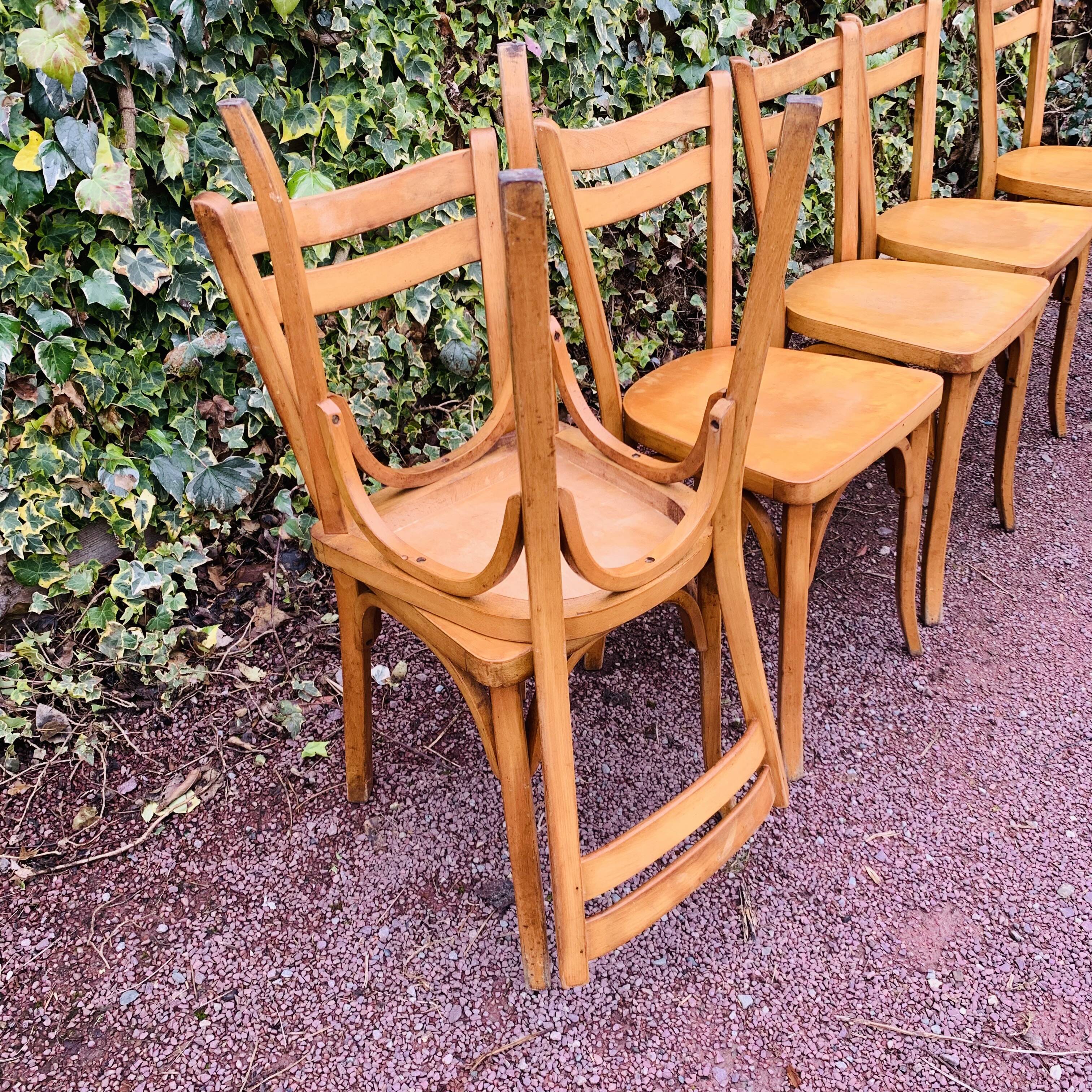 Set of 6 60s bistro chairs