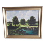 Tableau ancien à l'huile