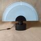 Vintage Zonca Italian Table Lamp – Frosted Glass & Black Base