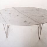 Table basse ovale en marbre