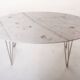 Marble oval coffee table
