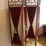 Bamboo and velvet screen