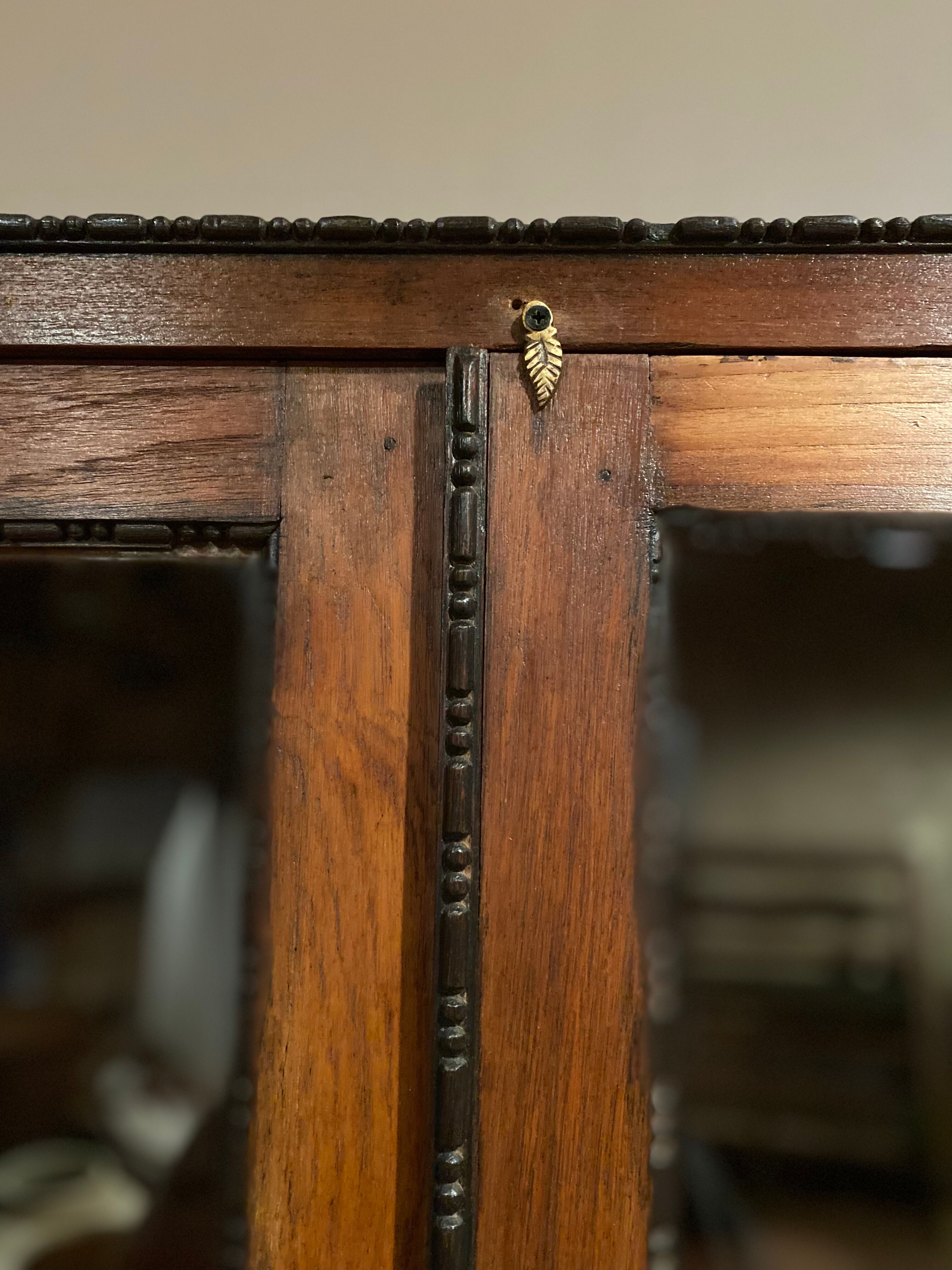 Colonial mango cabinet, brass details