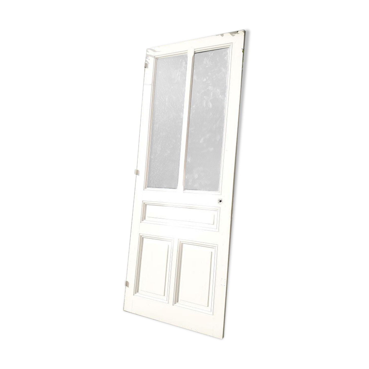 Old translucent glazed communication door 82.5x214.2cm (2)