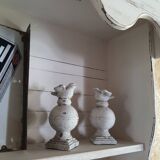 White patinated oak shelf