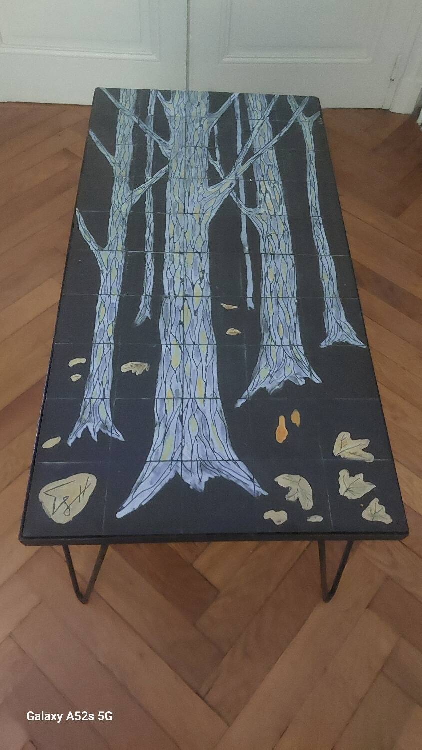 Tiled coffee table from the 60s/70s