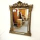Ancient mirror 116 x 82 Napoleon III wood and gilded stucco