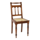 Chaise viennoise ancienne en hêtre et rotin, années 1940