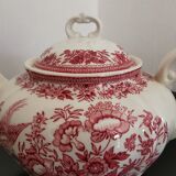 Service à café et thé ancien rouge Villeroy & Boch Saar Allemagne