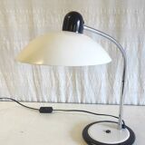 Beige and chrome articulated table lamp - 70s/80s
