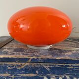 Vintage table lamp orange globe