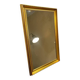 Miroir mural vintage « doré » en verre taillé