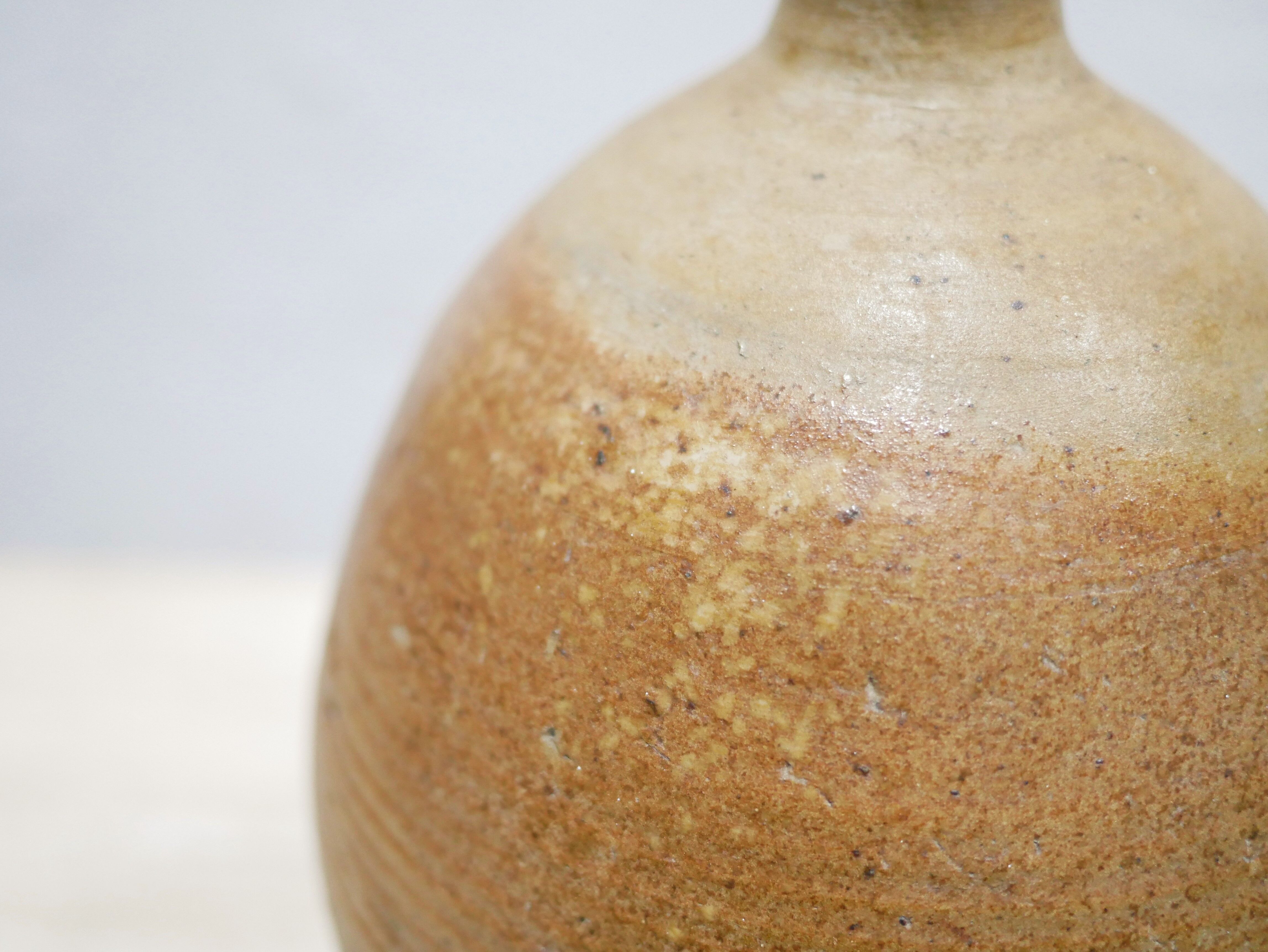 Vintage glazed terracotta jar