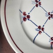 6 assiettes plates Badonviller modèle Normandie