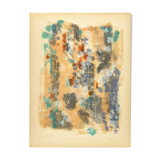 lithograph Camille Bryen: firewood, 1957