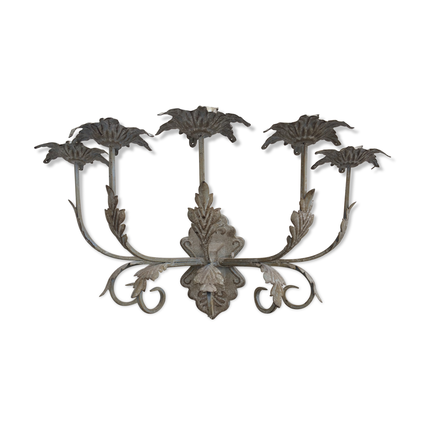 Patina gray wall candlestick 1975
