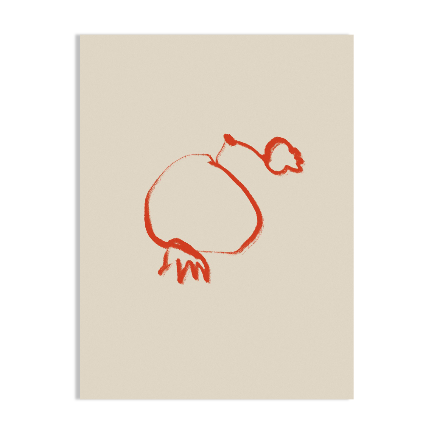 Botanical illustration giclee print, 50x70