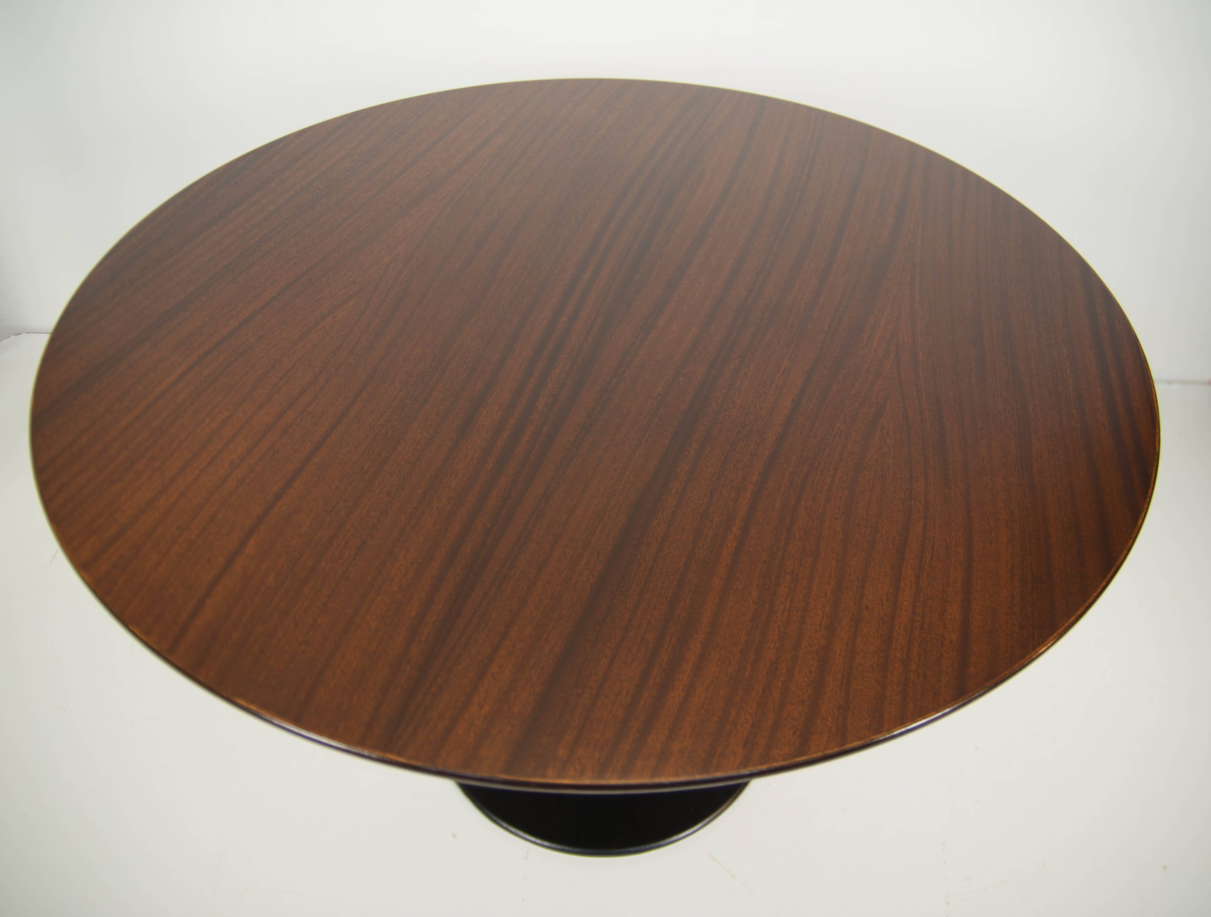 Mid-Century Pedestal Table by Dřevotvar Jablonné, 1960s, Restored