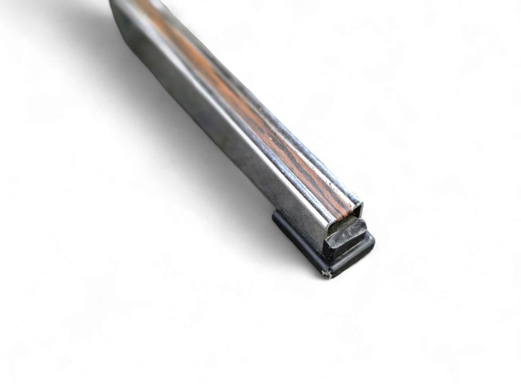 Vintage ceramic coffee table with chrome frame