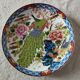 Japan decorative plate, Imari style, peacock and peony décor