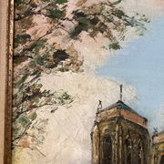 French School, 20th century, Notre-Dame-de-Paris, oil on canvas