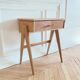 Small renovated vintage desk, Scandinavian style, 1950s-60s.