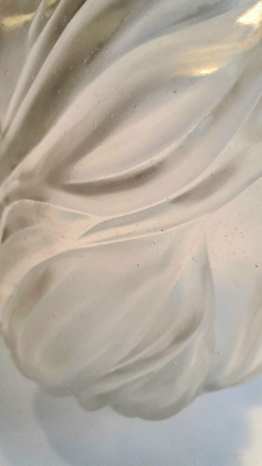 Frosted glass flame lampshade