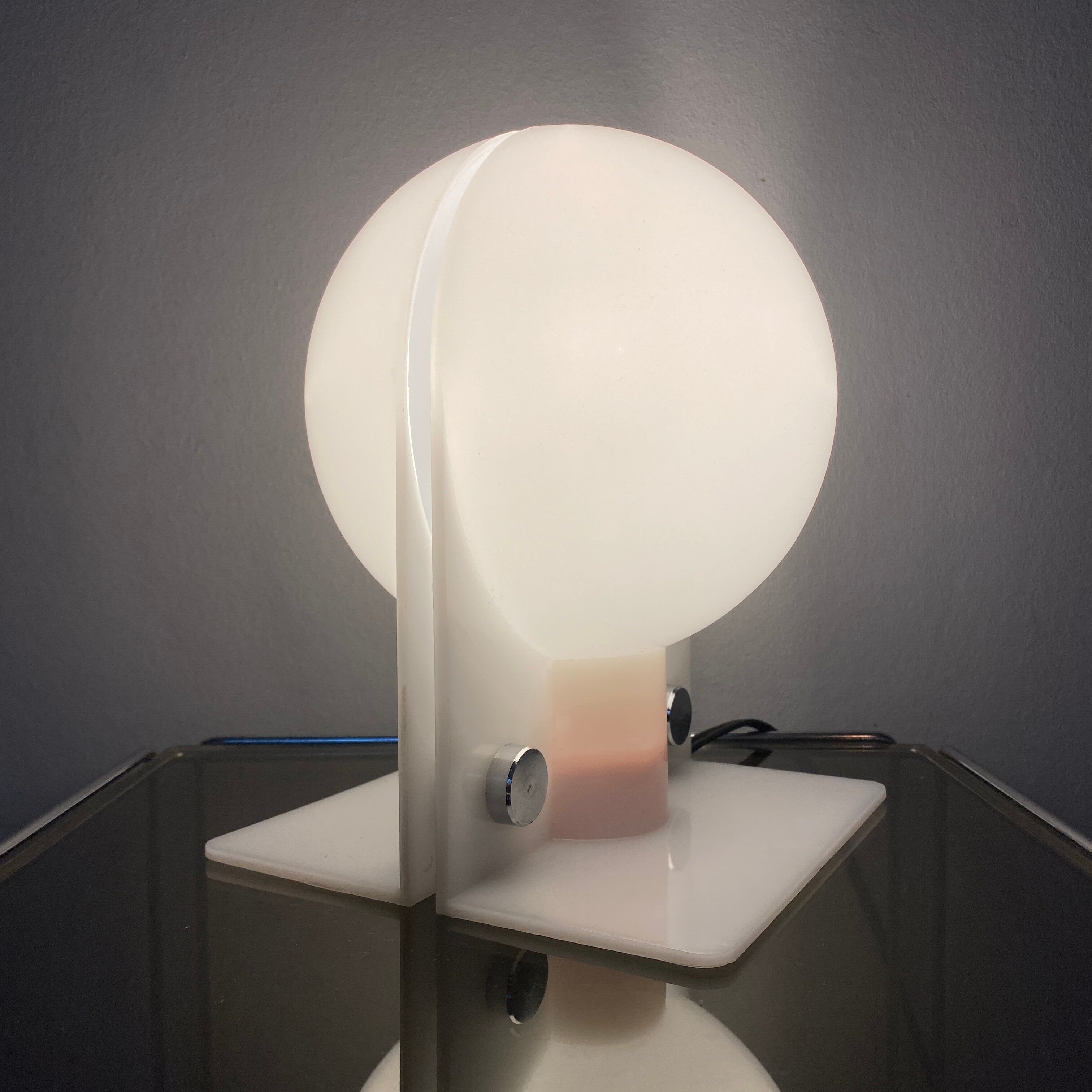 Pair of lamps "Sirio" Harvey Guzzini. Italy 1971