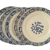 Lot Of 5 Plates François 1er Terre De Fer Model Salins D21.5 Cm