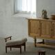 Eivind A. Johansen, pouf in oak with lightweight lambswool upholstery for FDB Møbler.