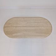 Travertine Coffee or Side Table, Italy 1980s