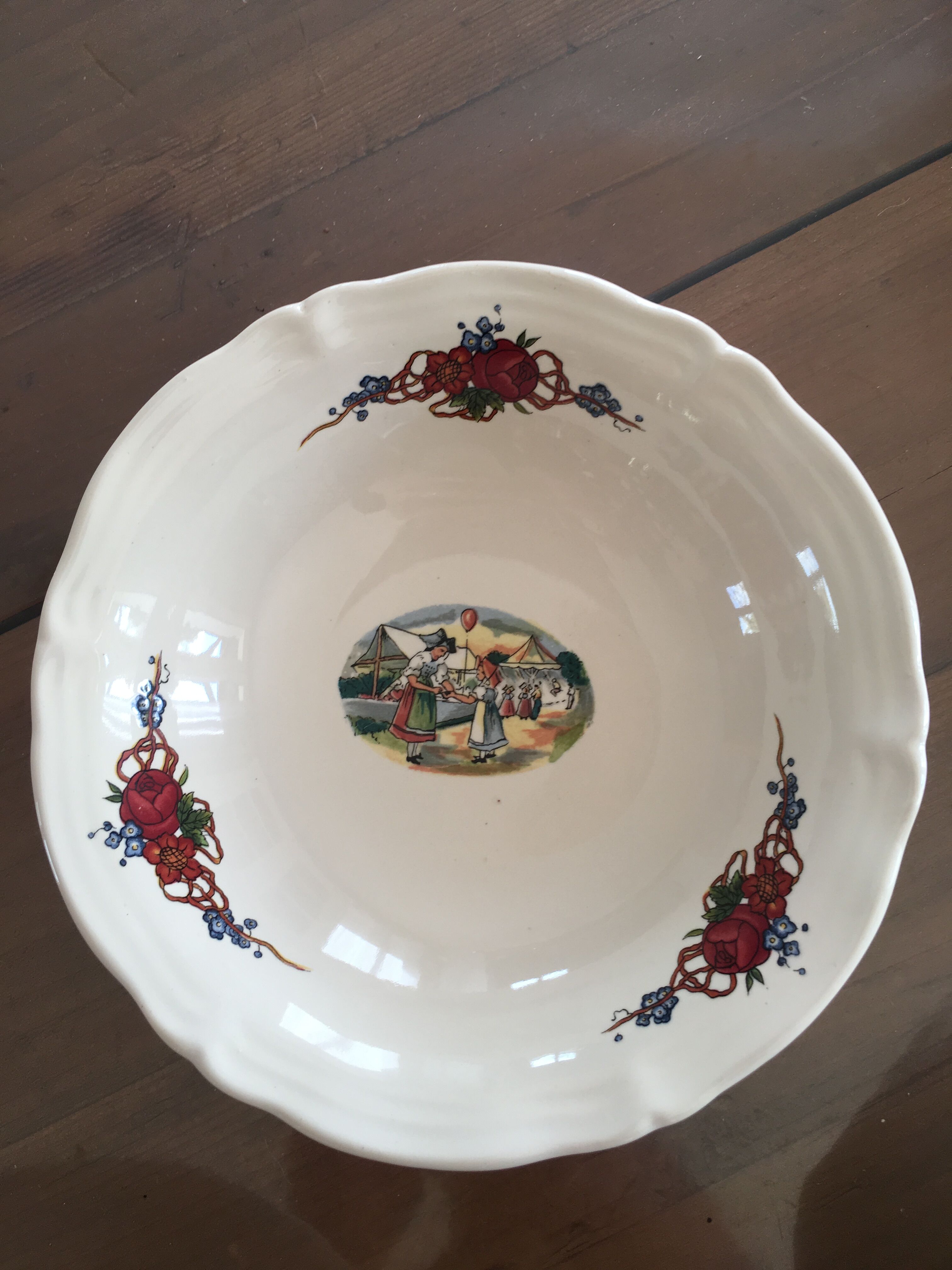 Set of 5 dessert cups Sarreguemines Obernai