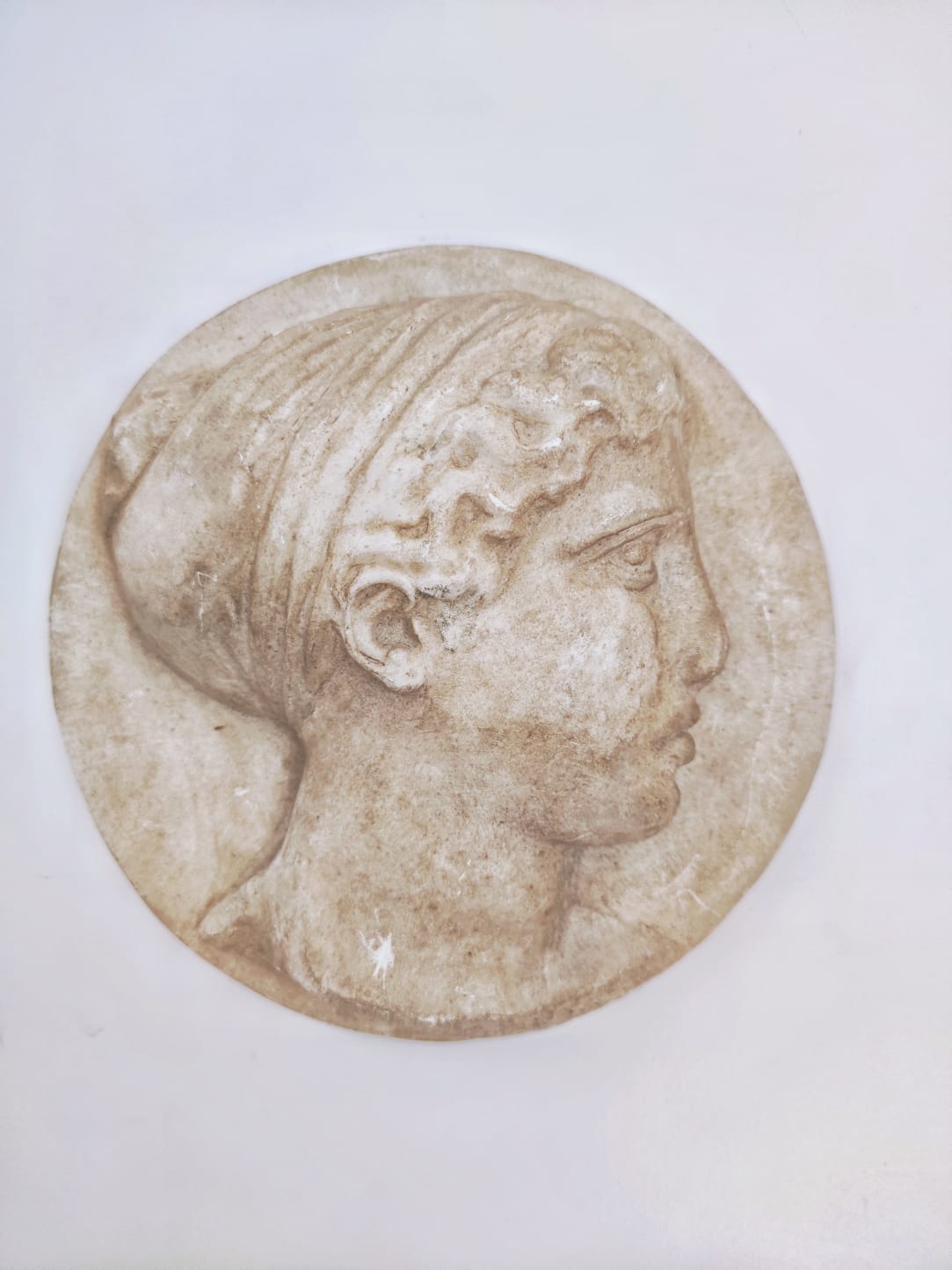 Plaster head Louvre Museum