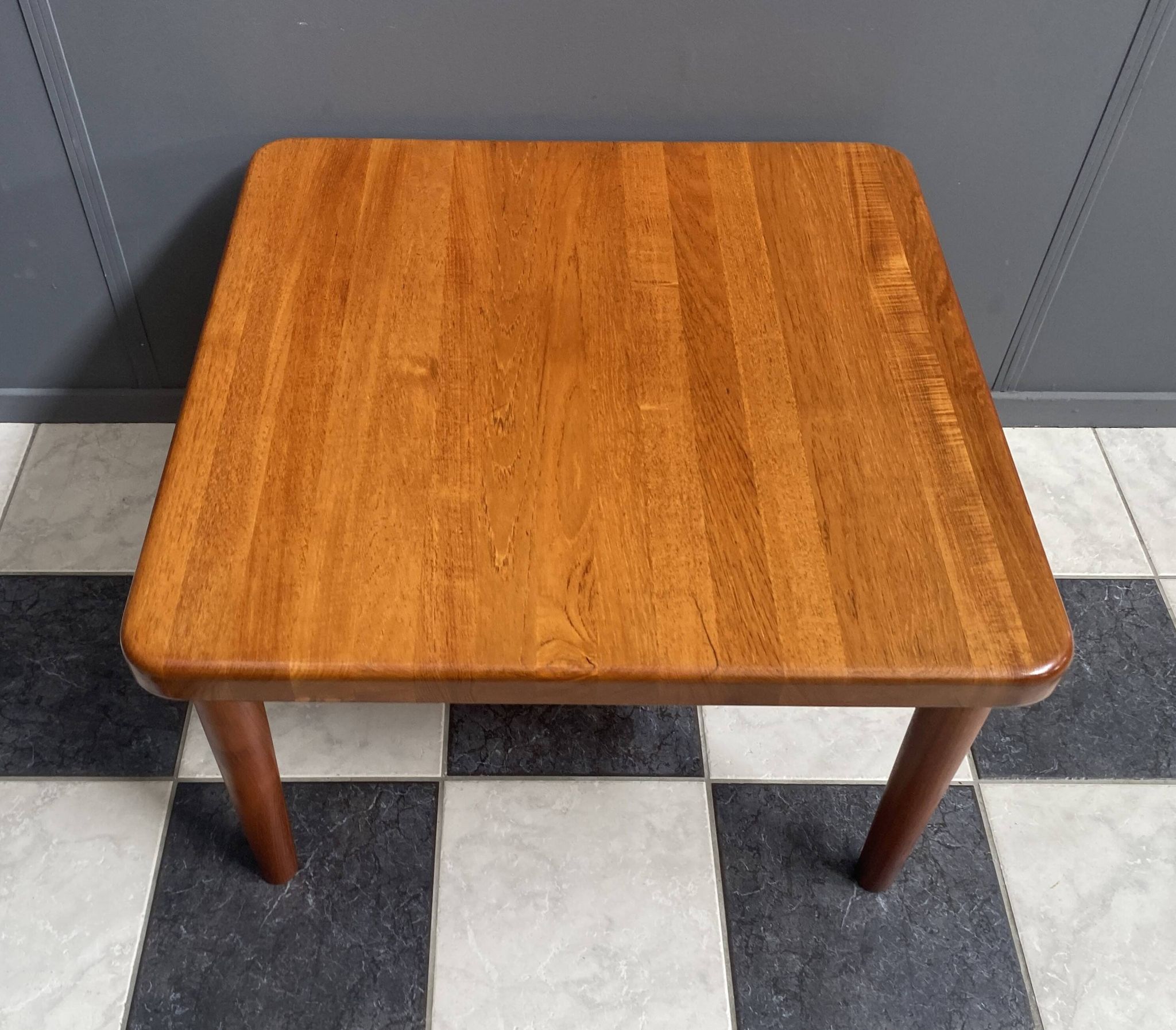 Square Glostup Denmark teak table 1970s