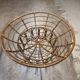 Fauteuil Papasan en rotin + grand coussin 130 cm