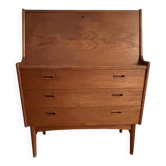 Secrétaire en teck, design danois, années 1960, designer : Arne Wahl Iverse
