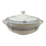 Salins blue iron earth soup tureen