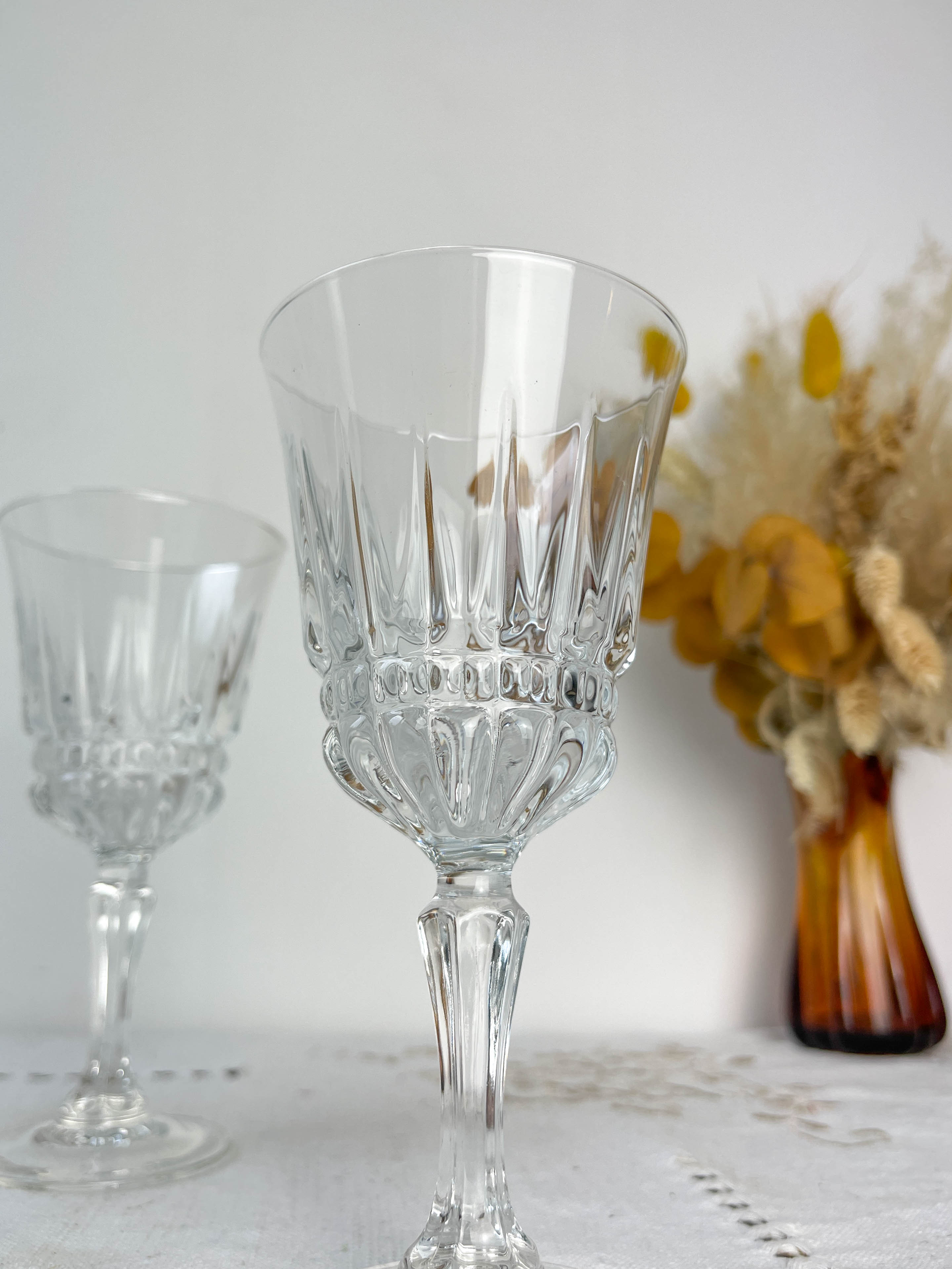 6 verres à eau en cristal Luminarc