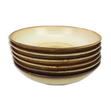 6 Longchamp soup plates