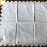 Hand embroidered pillow taie LV scalloped edge