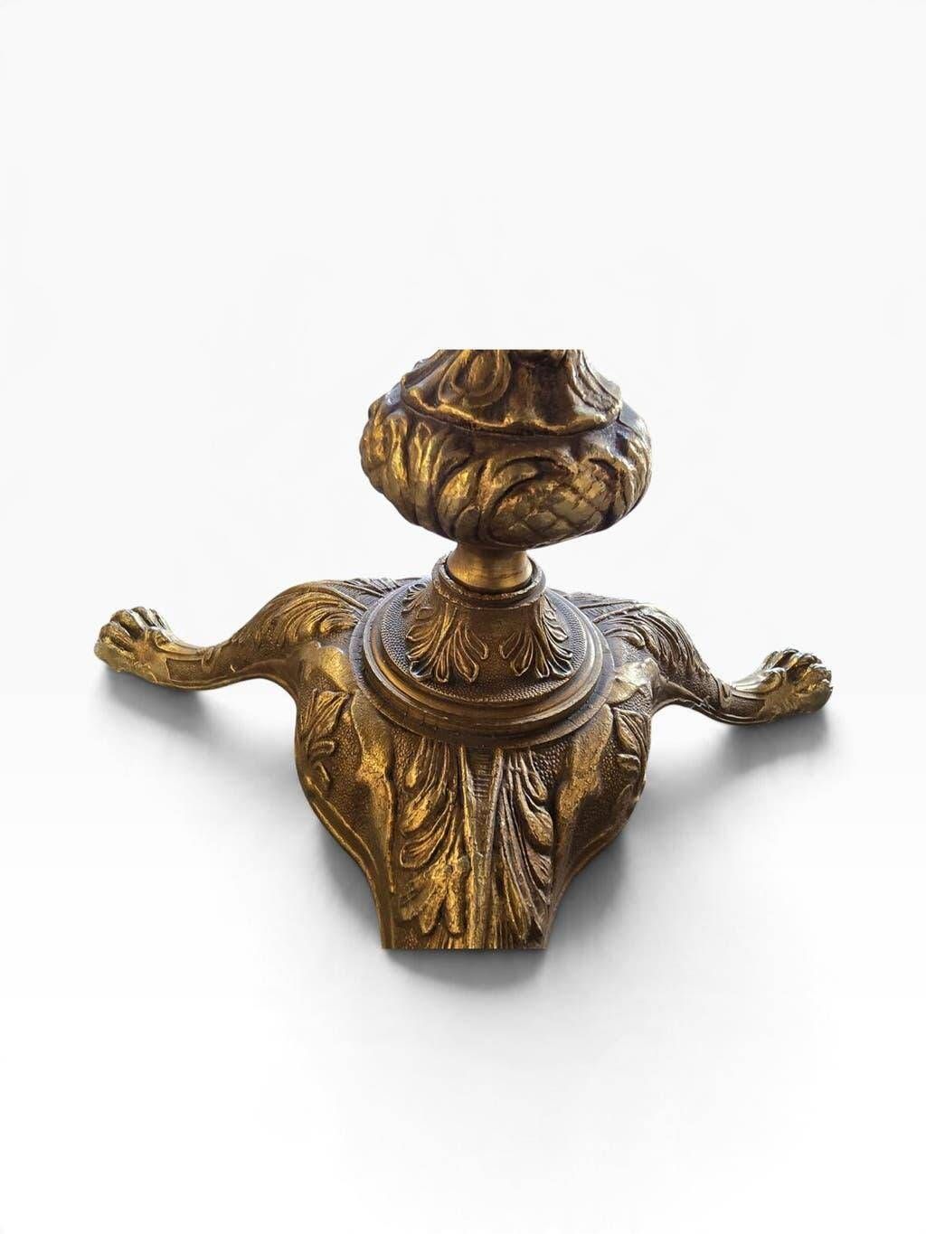 Vintage brass side table/coffee table with an onyx top.