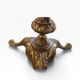 Vintage brass side table/coffee table with an onyx top.