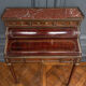 Mahogany cylinder desk nineteenth style Louis XVI red marble