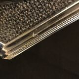 Hexagonal art deco glass top underplate